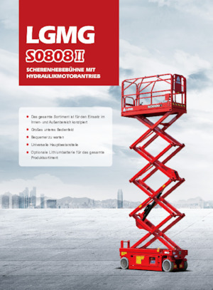 Platforme de ridicare de tip foarfecă pe roți LGMG  S0808II