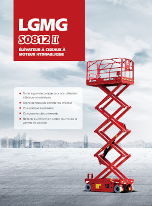 Platforme de ridicare de tip foarfecă pe roți LGMG  S0812II-Li