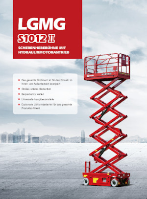 Platforme de ridicare de tip foarfecă pe roți LGMG  S1012II-Li