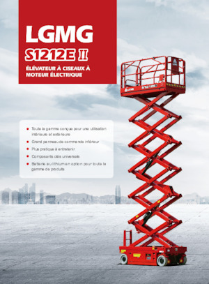 Platforme de ridicare de tip foarfecă pe roți LGMG  S1212EII-Li