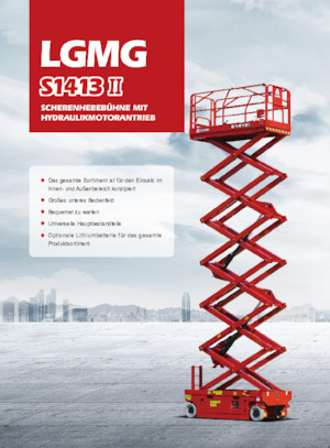 Platforme de ridicare de tip foarfecă pe roți LGMG  S1413II-Li