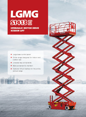 Platforme de ridicare de tip foarfecă pe roți LGMG  S1413II-Li