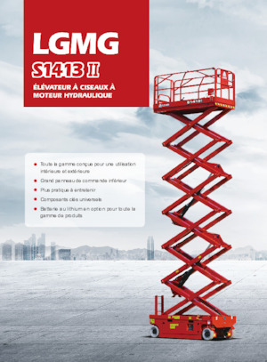 Platforme de ridicare de tip foarfecă pe roți LGMG  S1413II-Li