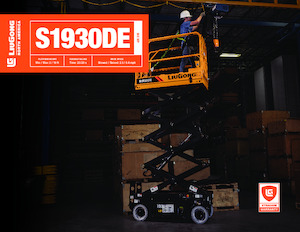 Platforme de ridicare de tip foarfecă pe roți Liugong S1930DE