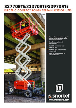 Platforme de ridicare de tip foarfecă pe roți Snorkel S2770RTE