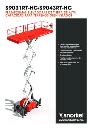 Platforme de ridicare de tip foarfecă pe roți Snorkel S9031RT-HC
