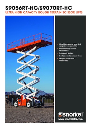 Platforme de ridicare de tip foarfecă pe roți Snorkel S9056RT-HC