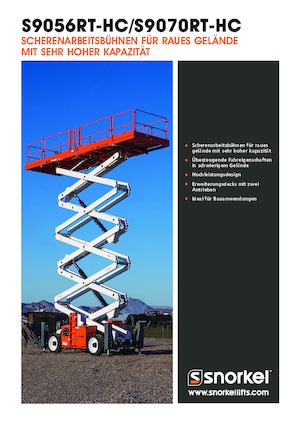 Platforme de ridicare de tip foarfecă pe roți Snorkel S9056RT-HC