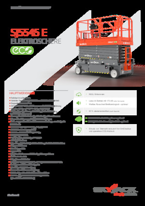 Platforme de ridicare de tip foarfecă pe roți Skyjack SJ 5545E