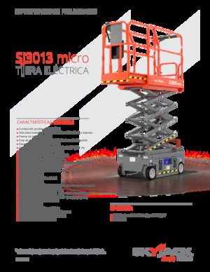 Platforme de ridicare de tip foarfecă pe roți Skyjack SJ3013 micro 