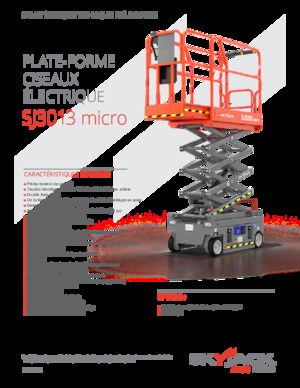 Platforme de ridicare de tip foarfecă pe roți Skyjack SJ3013 micro 