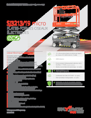Platforme de ridicare de tip foarfecă pe roți Skyjack SJ3213 micro