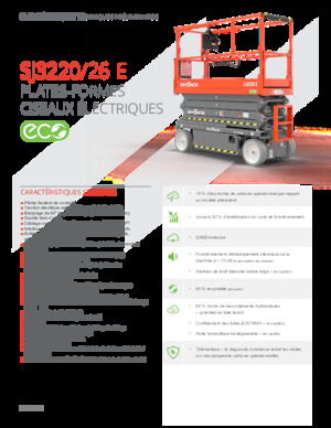 Platforme de ridicare de tip foarfecă pe roți Skyjack SJ3226E