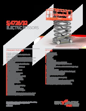 Platforme de ridicare de tip foarfecă pe roți Skyjack SJ4732 