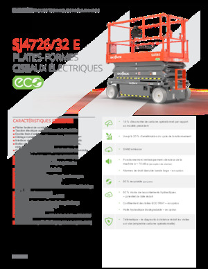 Platforme de ridicare de tip foarfecă pe roți Skyjack SJ4732E