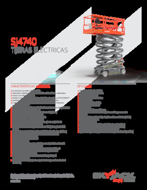 Platforme de ridicare de tip foarfecă pe roți Skyjack SJ4740