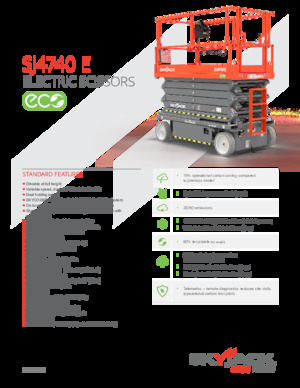 Platforme de ridicare de tip foarfecă pe roți Skyjack SJ4740E
