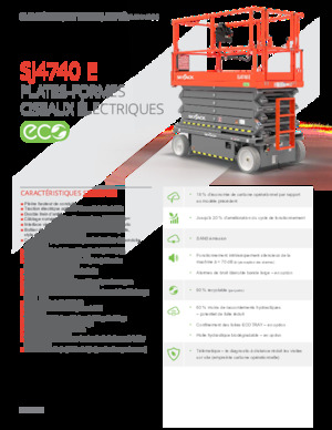 Platforme de ridicare de tip foarfecă pe roți Skyjack SJ4740E