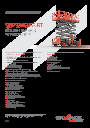 Platforme de ridicare de tip foarfecă pe roți Skyjack SJ9253 RT