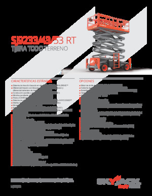 Platforme de ridicare de tip foarfecă pe roți Skyjack SJ9233 RT