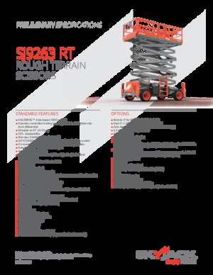 Platforme de ridicare de tip foarfecă pe roți Skyjack SJ9664RT 