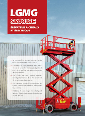 Platforme de ridicare de tip foarfecă pe roți LGMG  SR0818E