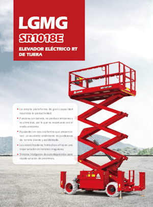 Platforme de ridicare de tip foarfecă pe roți LGMG  SR1018E