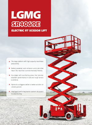 Platforme de ridicare de tip foarfecă pe roți LGMG  SR4069E