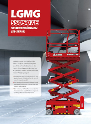 Platforme de ridicare de tip foarfecă pe roți LGMG  SS0507E 