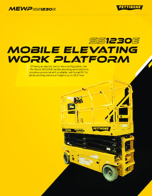 Platforme de ridicare de tip foarfecă pe roți Pettibone SS1230E