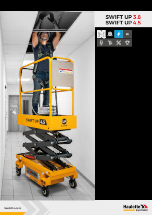Platforme de ridicare de tip foarfecă pe roți Haulotte Swift Up 3.8