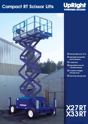 Platforme de ridicare de tip foarfecă pe roți UpRight X 33 RT