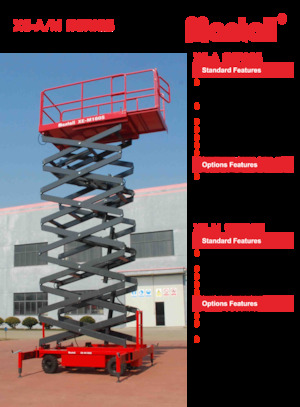 Platforme de ridicare de tip foarfecă pe roți Mantall XE-A140S