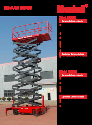 Platforme de ridicare de tip foarfecă pe roți Mantall XE-A140S