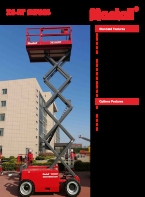 Platforme de ridicare de tip foarfecă pe roți Mantall XE140RT