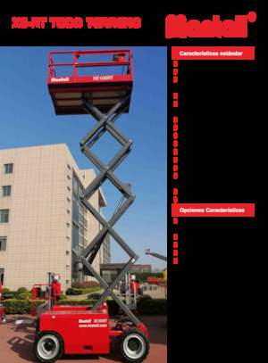 Platforme de ridicare de tip foarfecă pe roți Mantall XE140RT