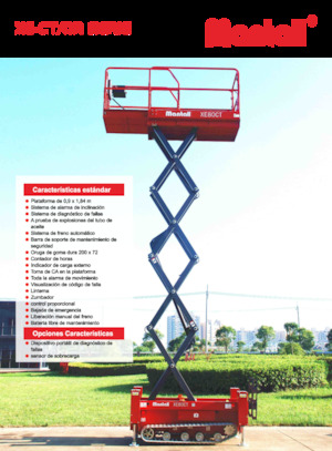 Platforme de ridicare de tip foarfecă pe roți Mantall XE60CT OR