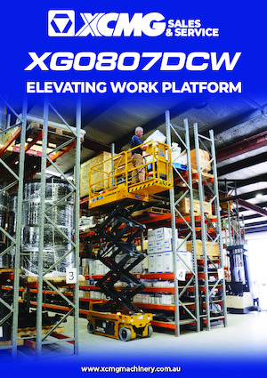 Platforme de ridicare de tip foarfecă pe roți XCMG XG0807DCW