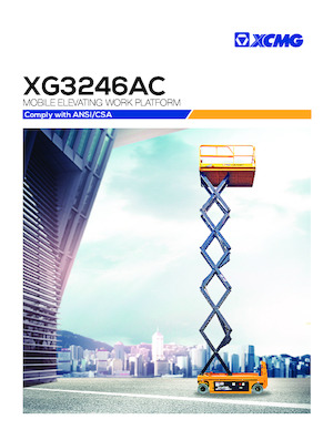Platforme de ridicare de tip foarfecă pe roți XCMG XG3246AC 