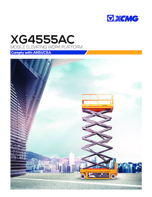 Platforme de ridicare de tip foarfecă pe roți XCMG XG4555AC 