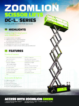 Platforme de ridicare de tip foarfecă pe roți Zoomlion ZS0812AC-Li