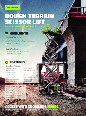 Platforme de ridicare de tip foarfecă pe roți Zoomlion ZS1623RT
