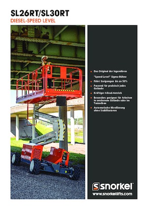 Platforme de ridicare de tip foarfecă pe roți Snorkel SL26RT