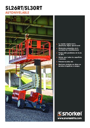 Platforme de ridicare de tip foarfecă pe roți Snorkel SL26RT