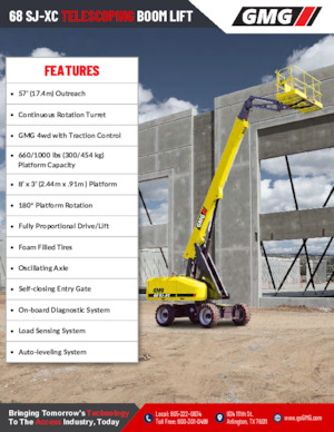 Nacele telescopice pe roți GMG 68 SJ-XC 