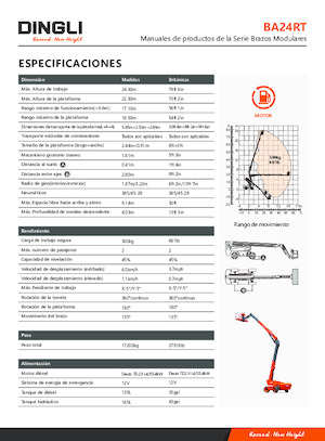 Nacele telescopice pe roți Dingli BA24RT