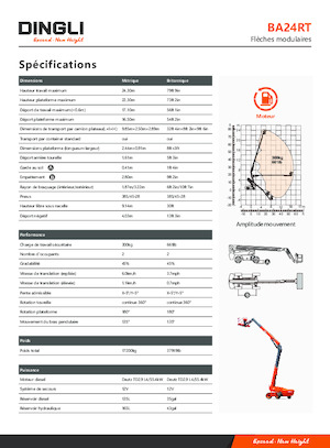 Nacele telescopice pe roți Dingli BA24RT