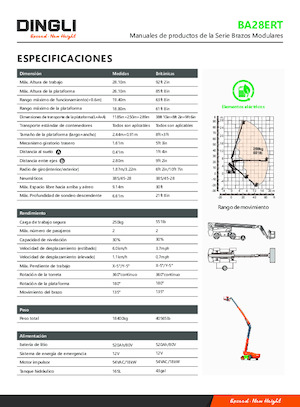 Nacele telescopice pe roți Dingli BA28ERT