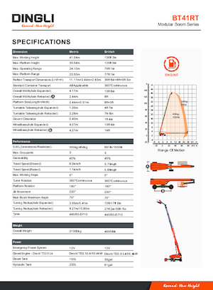 Nacele telescopice pe roți Dingli BT41RT