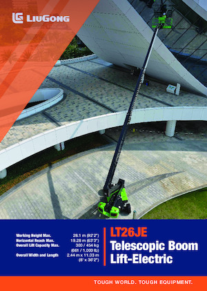 Nacele telescopice pe roți Liugong LT26JE